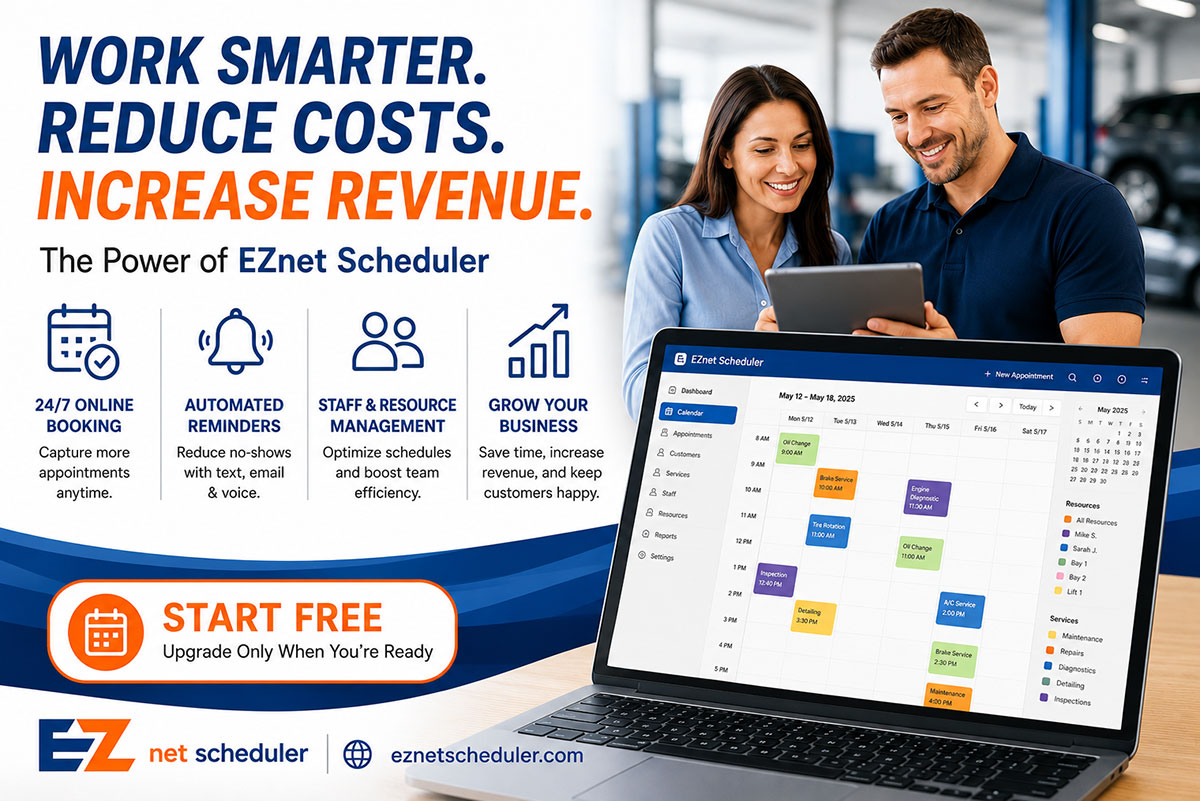 Grow Your Service Business While Saving Time with EZnet Scheduler